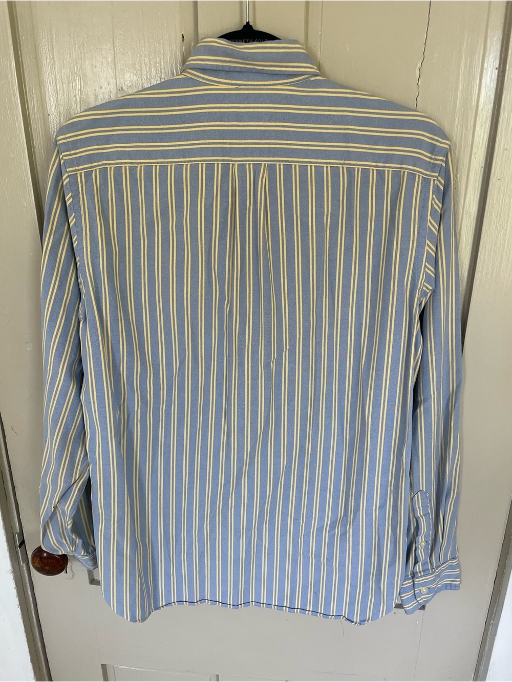 J. Crew Blue & Yellow Stripe Button-Down “The Perfect Shirt” 100% Cotton Vintage - Picture 8 of 11
